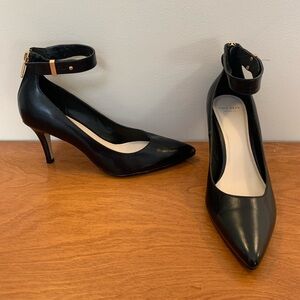 Cole Haan women’s grand.os sexy stiletto strap zip up heels size 7.5